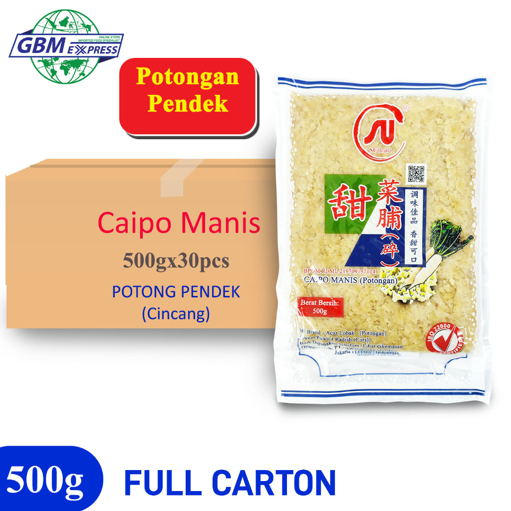 

SU Brand Full Carton Caipo Manis Potong Pendek 500g - 30Pcs