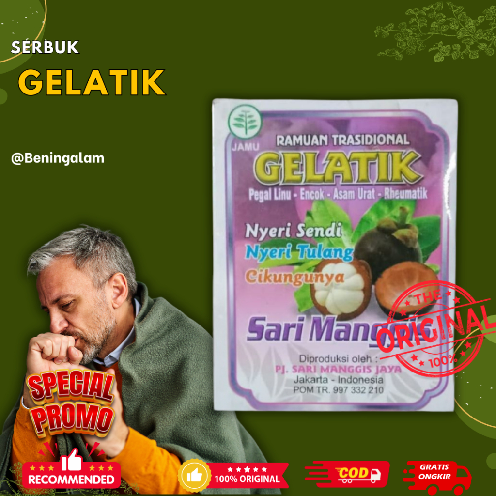 

Jamu Gelatik Ramuan Trasidonal Nyeri Senda Sari Manggis