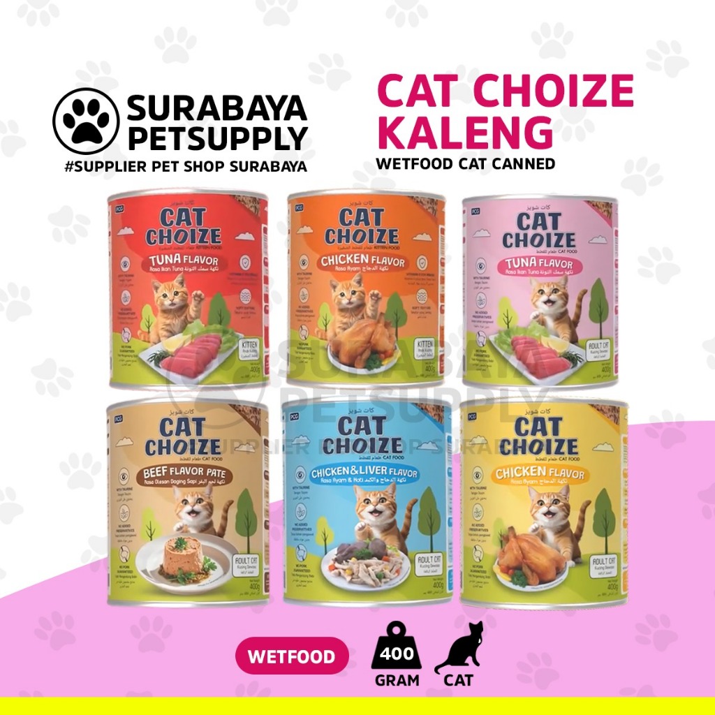 Cat Choize kaleng 400gram - Cat Choize  kittenTuna flavour - Cat Choize Kaleng Chicken - Cat Choize 