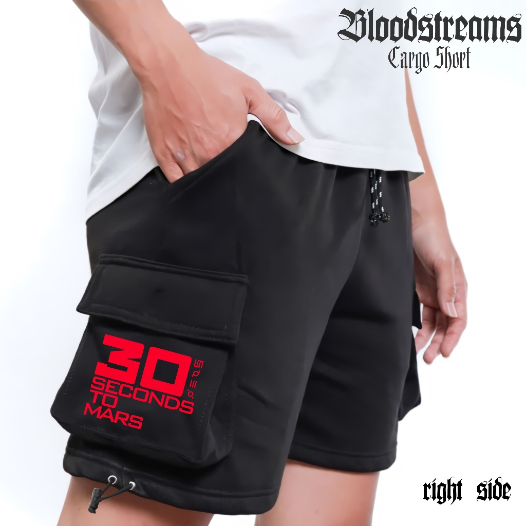 Celana Cargo Pendek 30 Second To Mars Boardshort Santai Pria dan Wanita | Bloodstreams Clothing