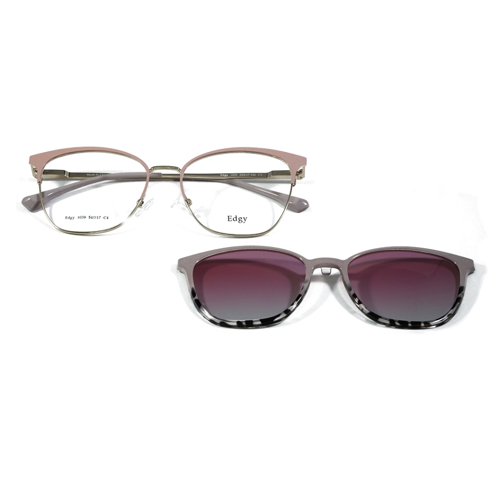 Frame EDGY ; 1039 (WITH CLIP ON) ; C4 (PINK-PZ) - 54