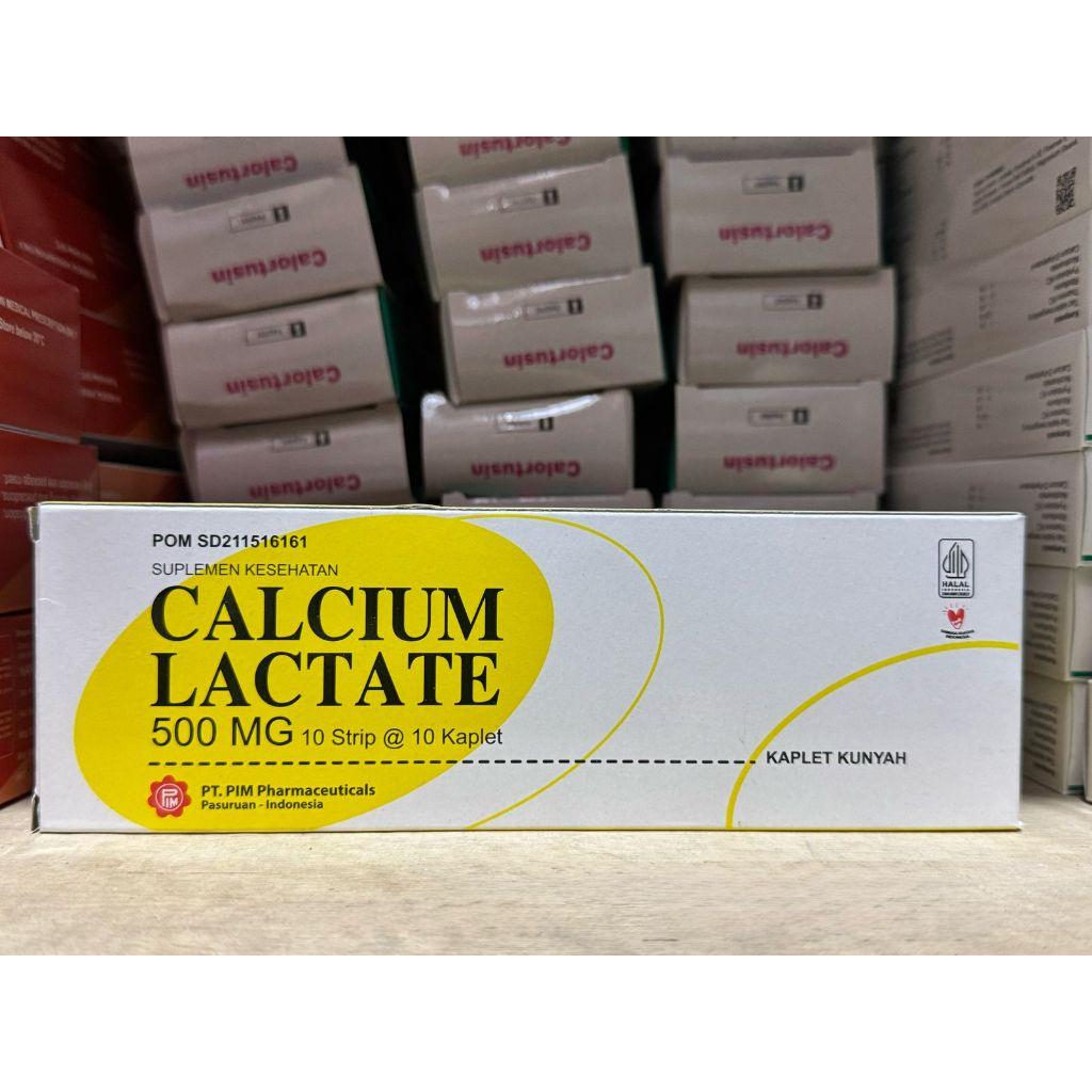 CALCIUM LACTATE 500 MG PIM - BOX