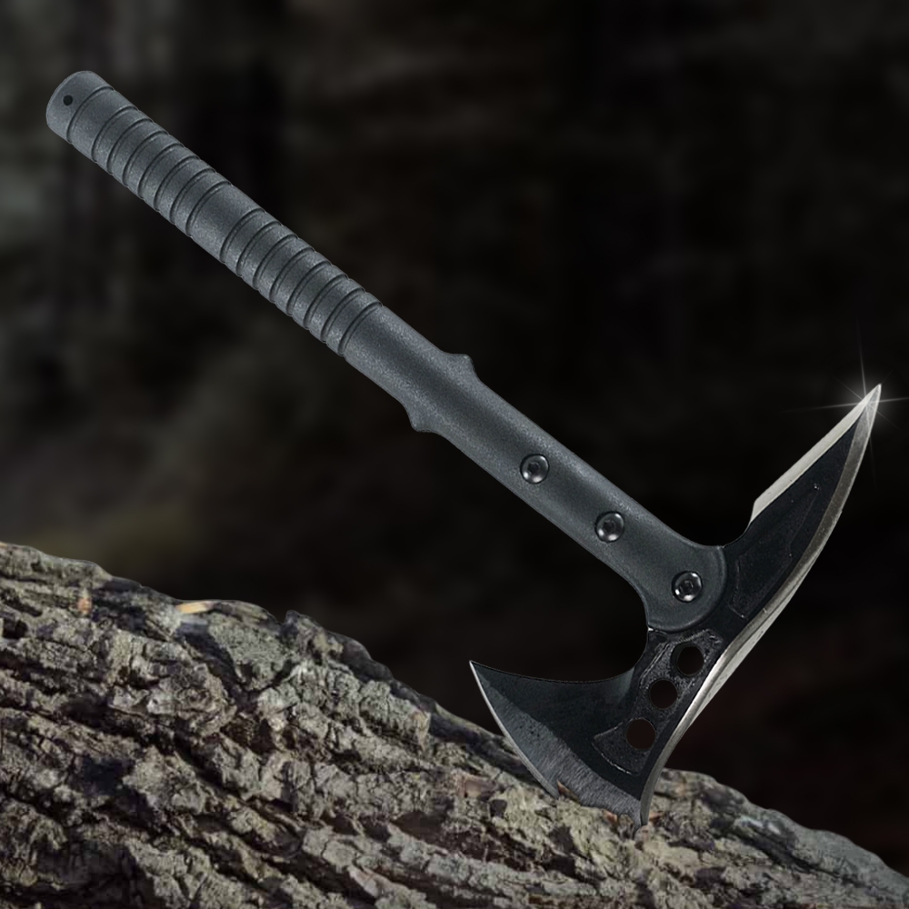 Kapak Pemotong Kayu Dahan Ranting Super Tajam Kapak Dual-Blade Tomahawk Stainless Steel