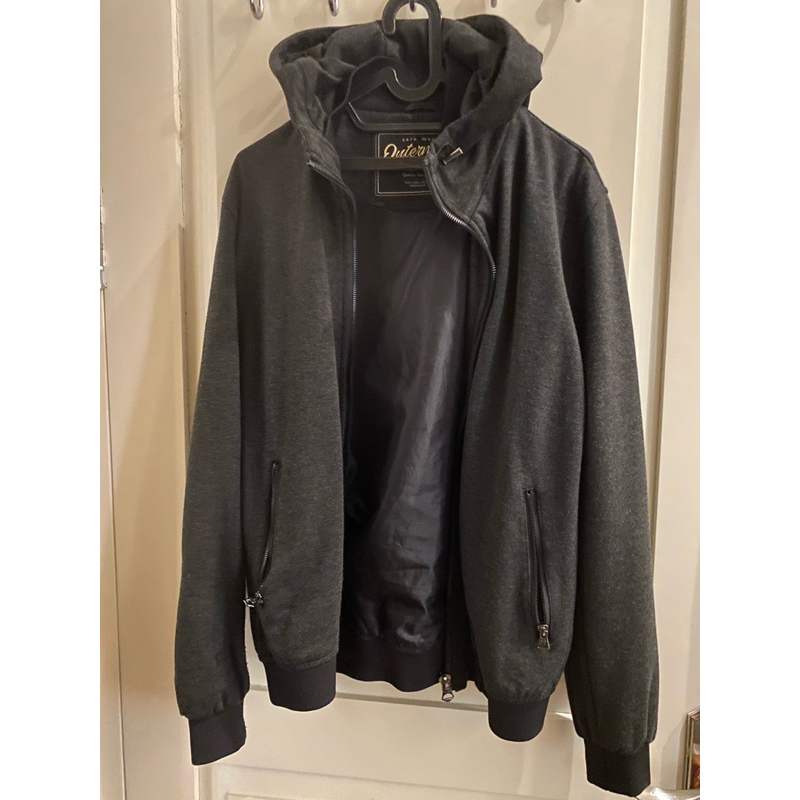 [USED] ZAR4 Men Jacket Outerwear Division Quality Garment Jaket Pria Hitam Abu Abu | baju preloved b