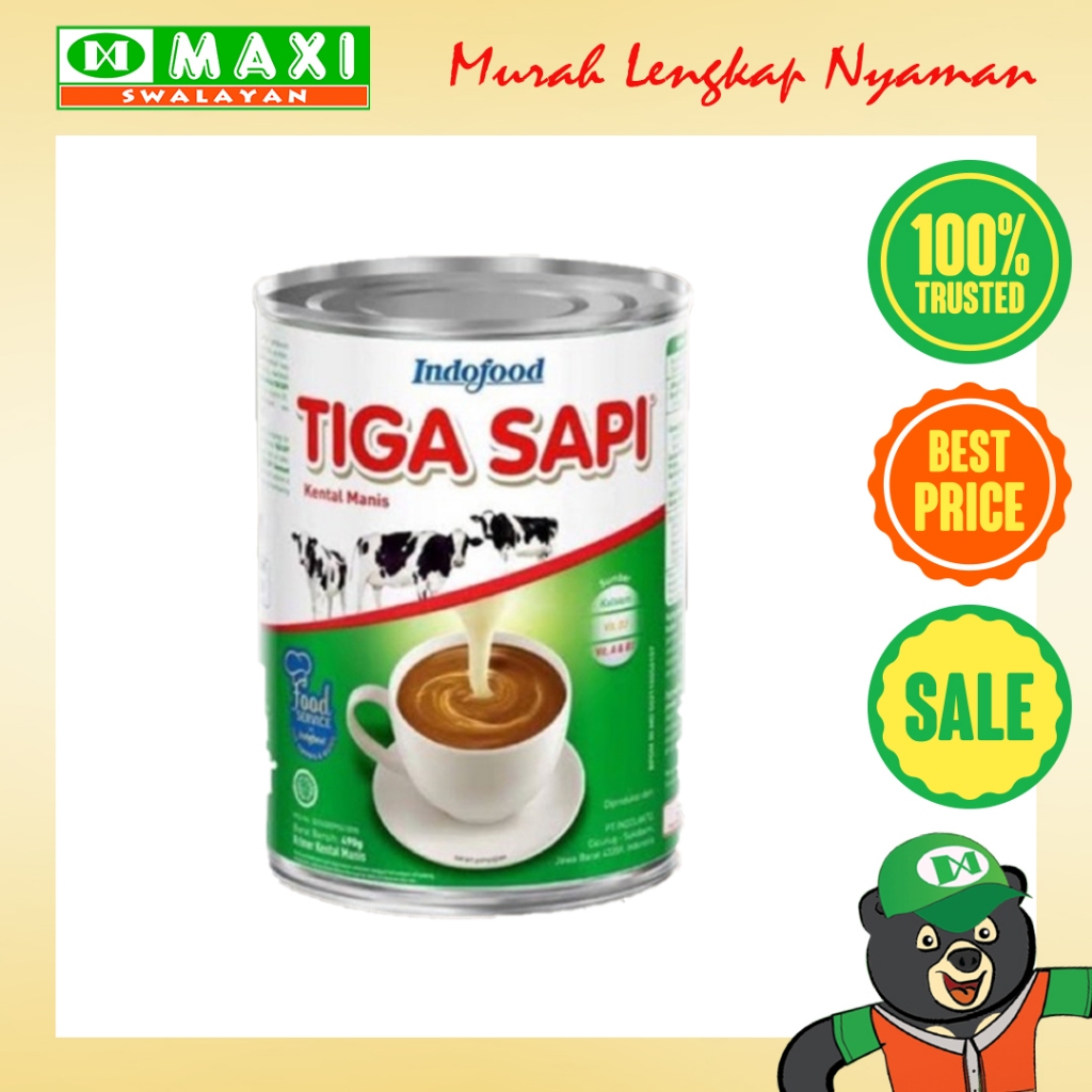 

Indofood Tiga Sapi Kental Manis 490ML