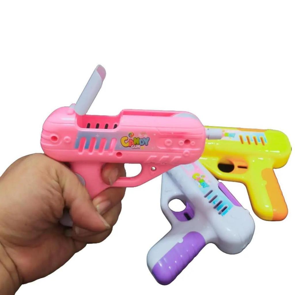 Mainan Pistol permen - Candy Gun / Lolipop Gun / POP UP CANDY GUN TOYS / TEMBAKAN PERMEN LOLIPOP