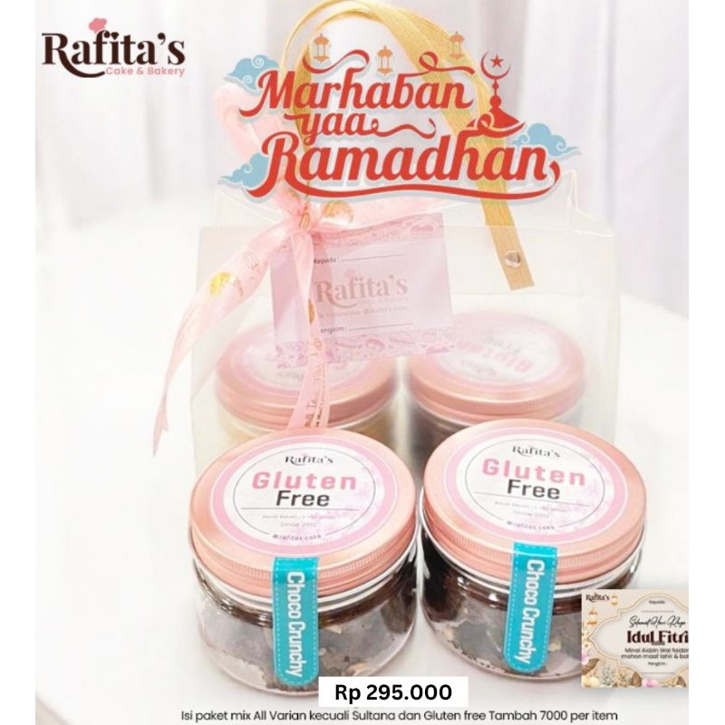 

Hampers Lebaran Kue Kering Paket C Single Pack isi 4 toples