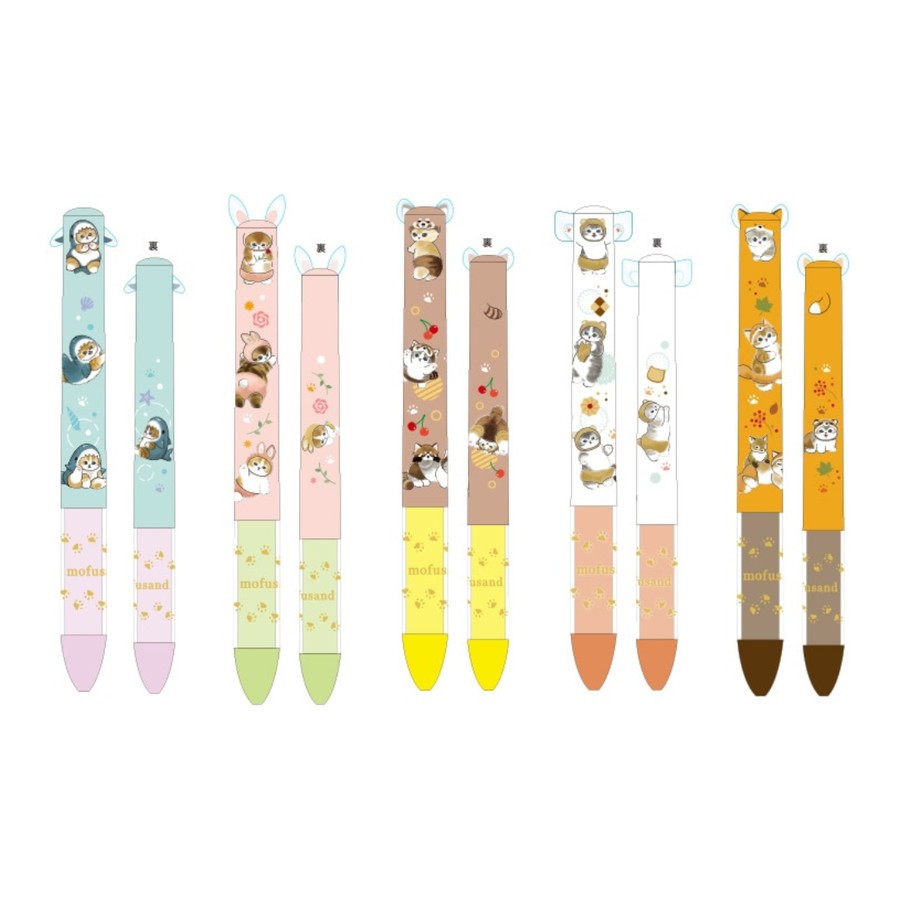 

Sakamoto Funbox MiMi Mofusand Nyan Pants Samenyan 2 Color Ballpoint Ink Pen 0.7mm Limited Edition