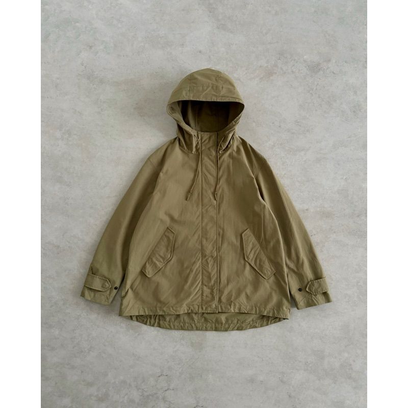 Cotton Blend Parka Uniqloww - Olive