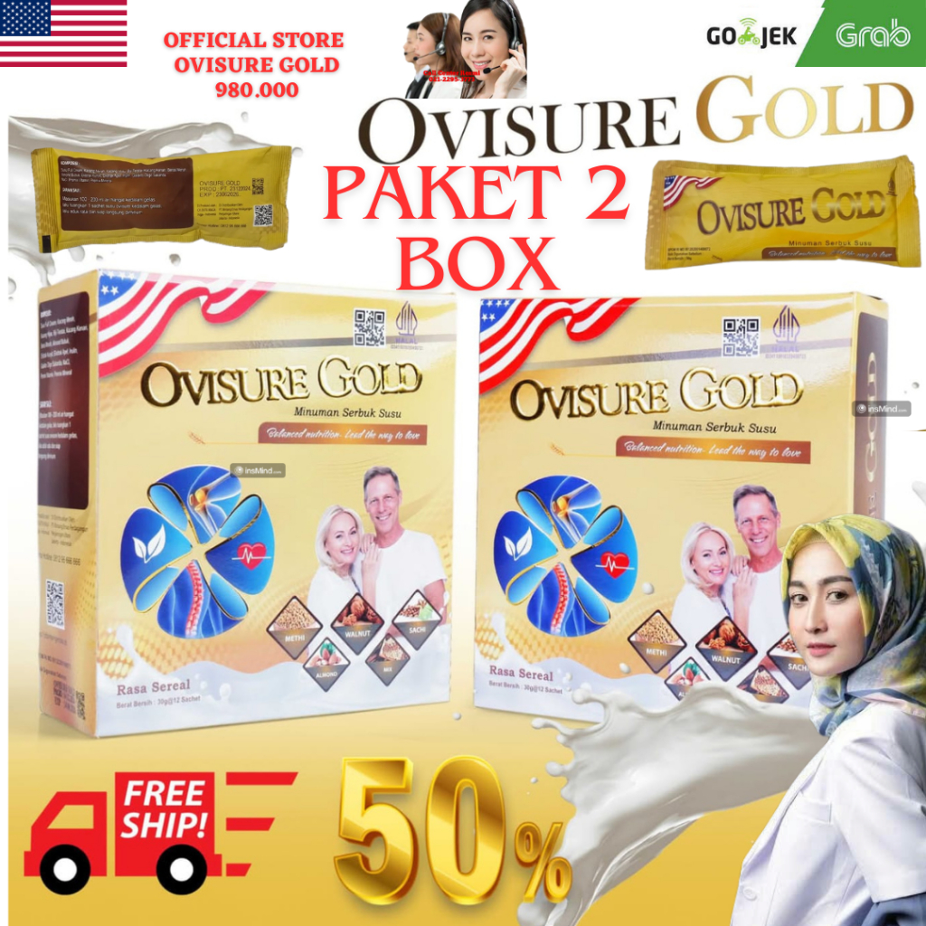 

OVISURE GOLD ASLI ORIGINAL SUSU SENDI DAN TULANG PAKET 2 BOX