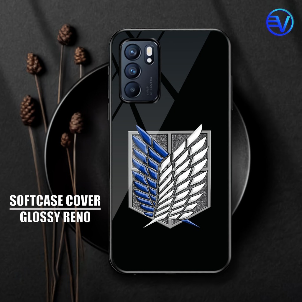 [ GT44 ATTACK ON TITAN ] Softcase RENO 6 4G/6 5G/7 4G/7 5G/7Z/8Z/8 PRO PLUS/8 5G/5/5F Case Kilau Mir