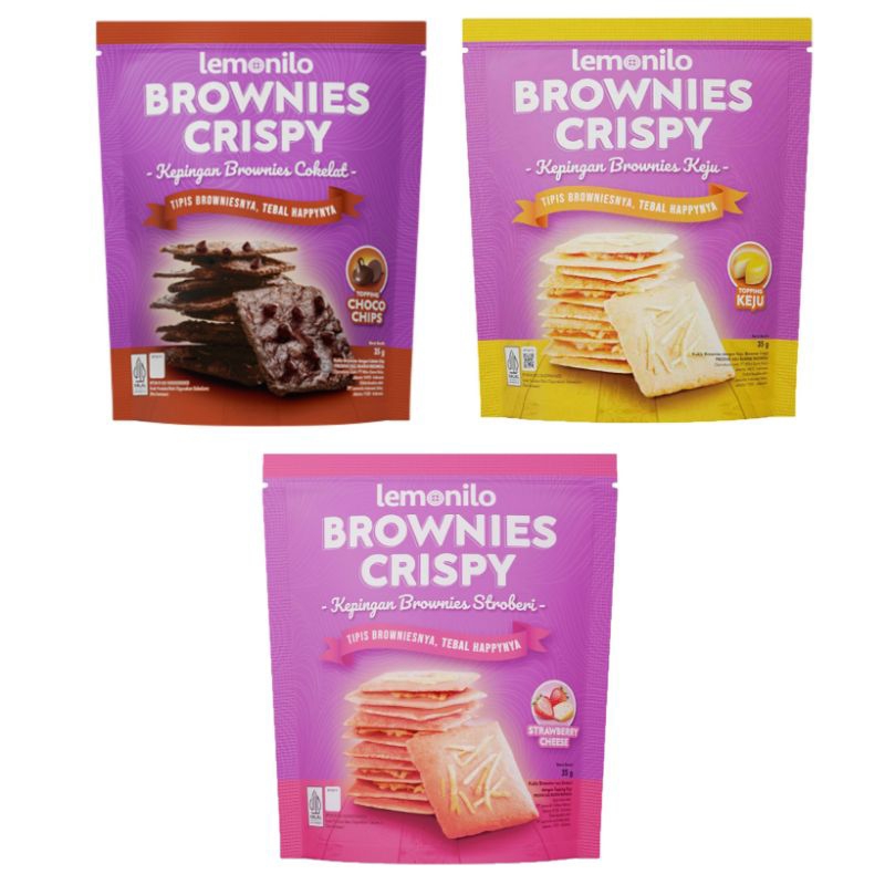 

Lemonilo Brownies Crispy Chocolate Keju strawberry snack sehat