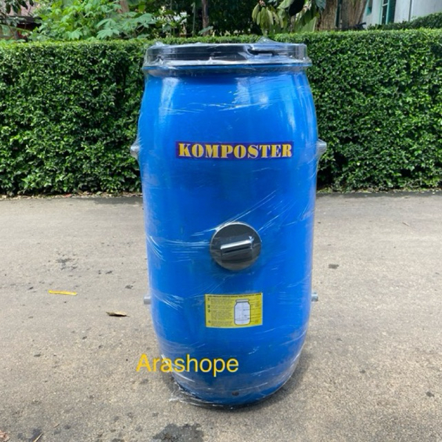 Tong sampah komposter 150 liter/FREE rak kaki komposter/sampah organik/pupuk/tong plastik HDPE