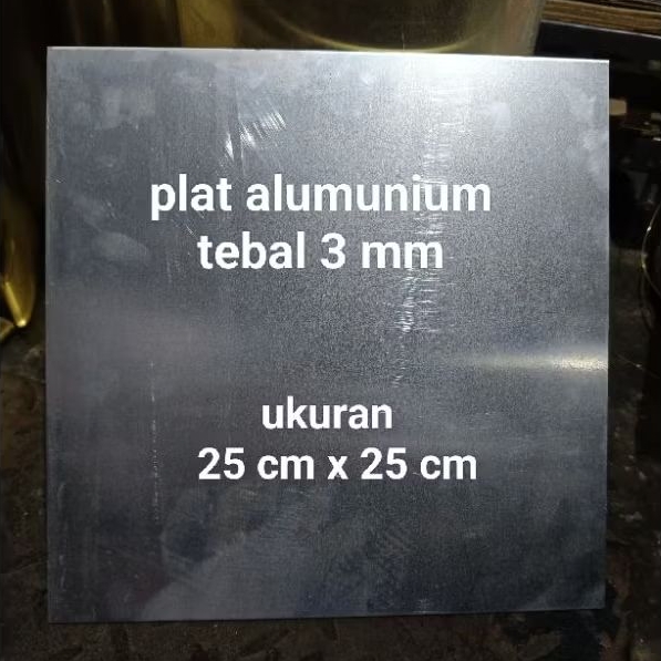 

plat alumunium tebal 3 mm ukuran 25 cm x 25 cm