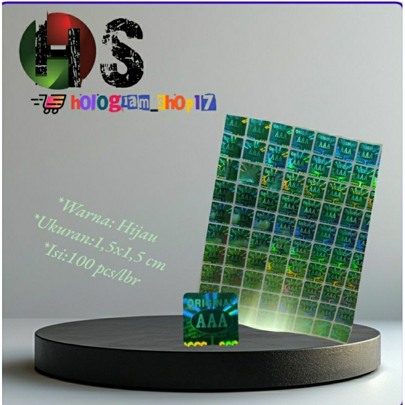 

stiker hologram original AAA