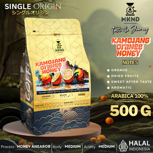 

MKND COFFEE ROASTERY - Arabika Kamojang Honey Specialty 500gr | Biji Kopi | Manuwal Brew | Medium Roast