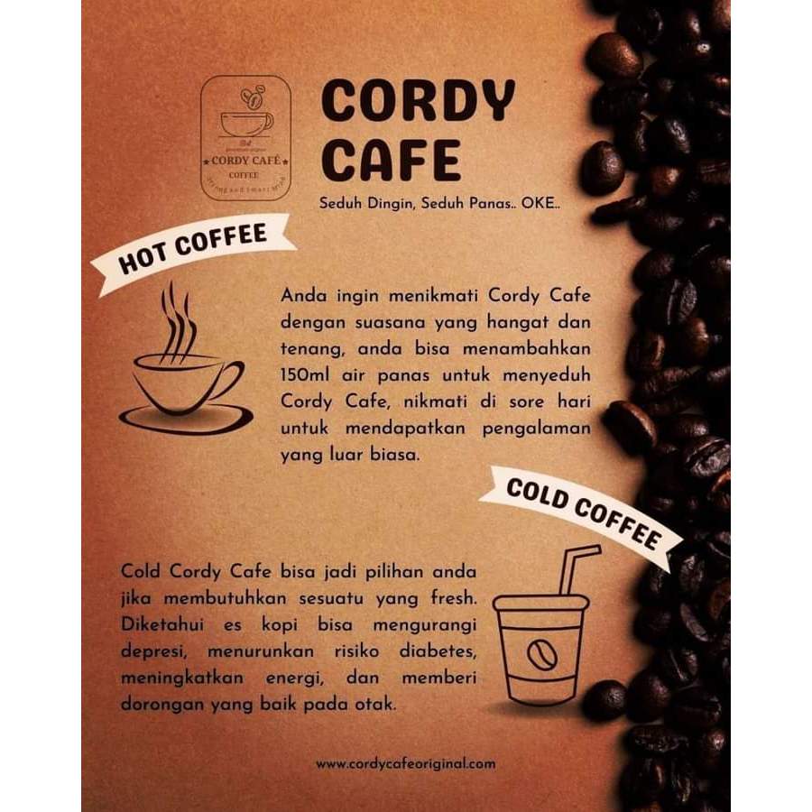 

Cordy Cafe Coffee Tiens – Kopi Herbal dengan Manfaat Luar Biasa!
