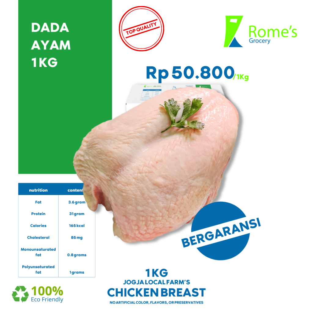

Dada Ayam | 1 Kg | Fresh 100% | Bergaransi | Rome's Grocery