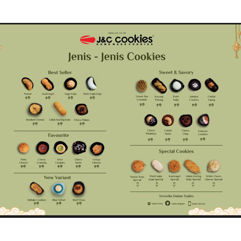 

JNC COOKIES TOPLES JAR KACA