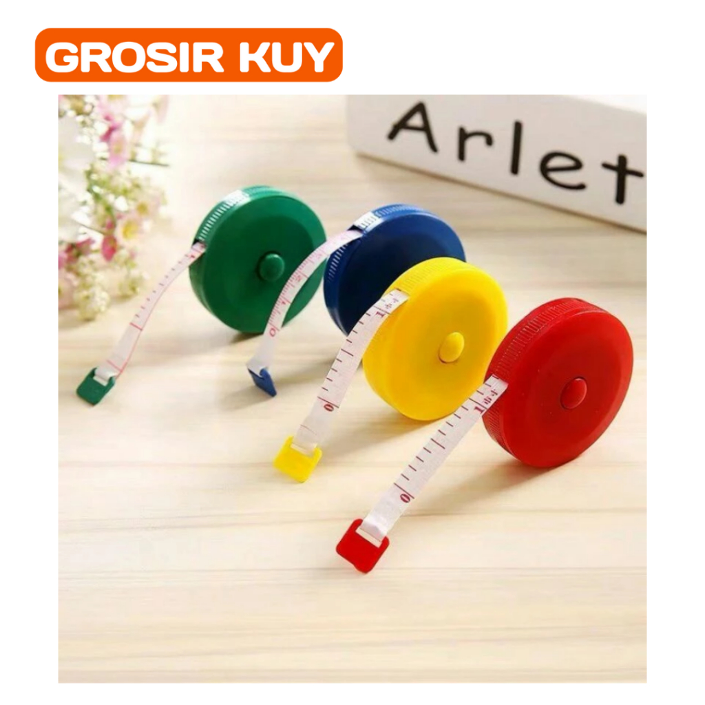 

G537 Meteran Mini Gulungan Putar Roll Automatic 1.5m Alat Ukur Baju Gulung Otomatis Serbaguna 150 cm