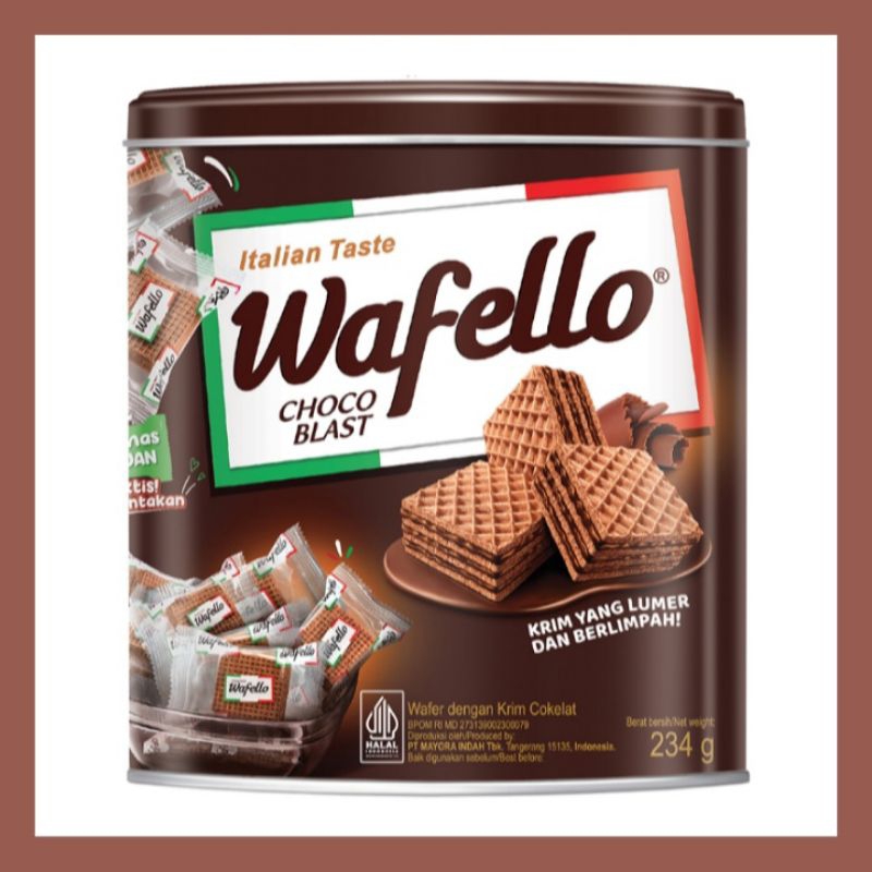 Wafello Wafer Choco Blast Kaleng 234 g