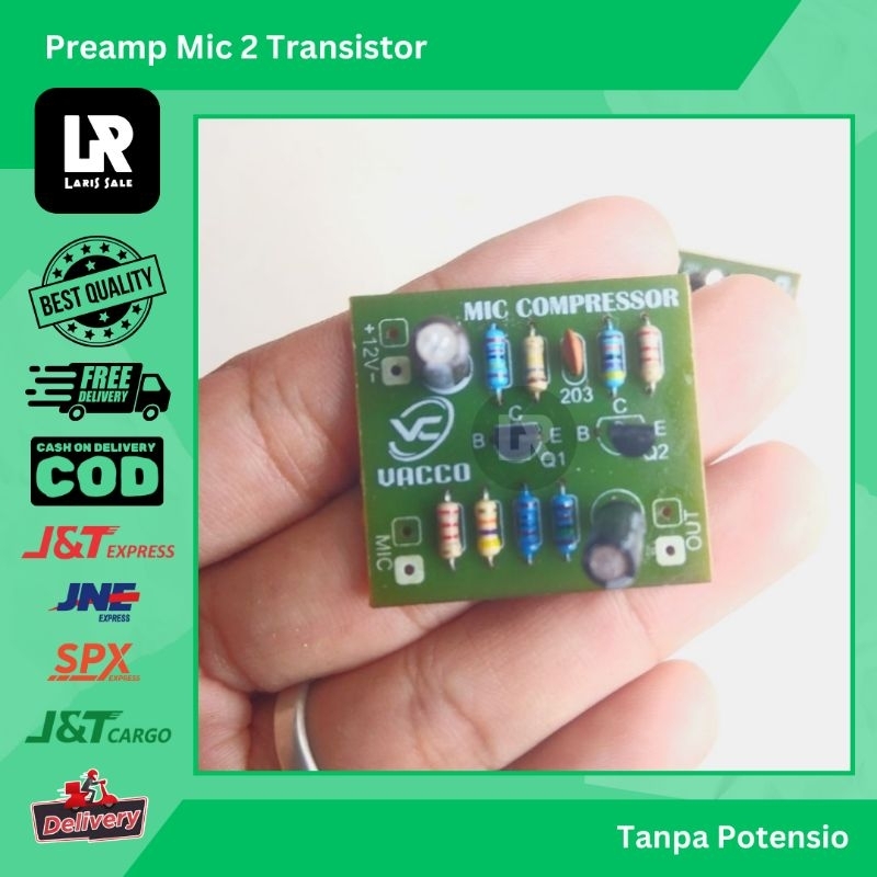 Preamp Mic 2 Transistor Pre Amp 2TR