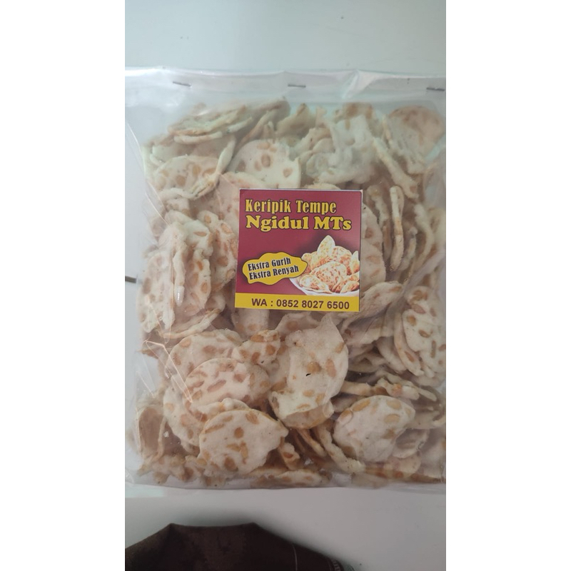 

keripik tempe sagu bulat 250 gram renyah dan gurih