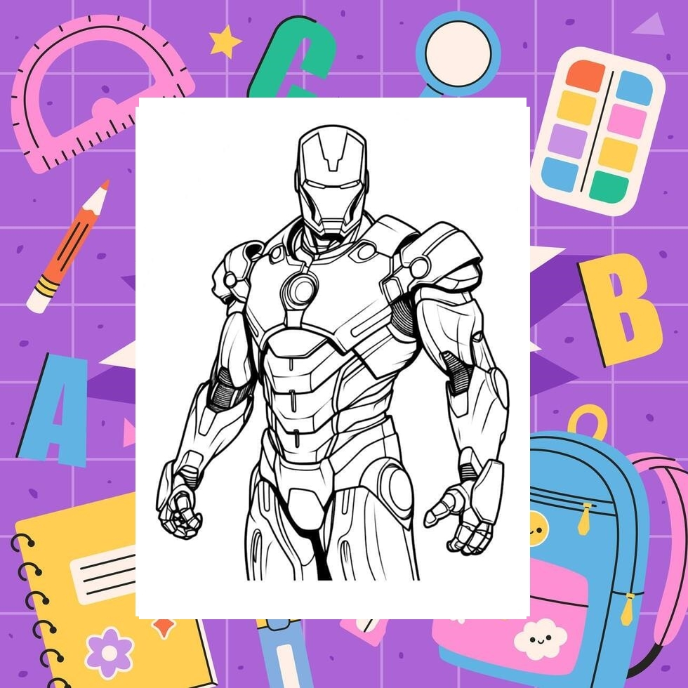 

Gambar mewarnai Super Hero