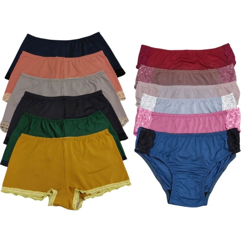 PAKET HEMAT 3 Jupe+3CD Segitiga Celana Dalam Wanita Dewasa Renda Polos / CD Wanita Jumbo