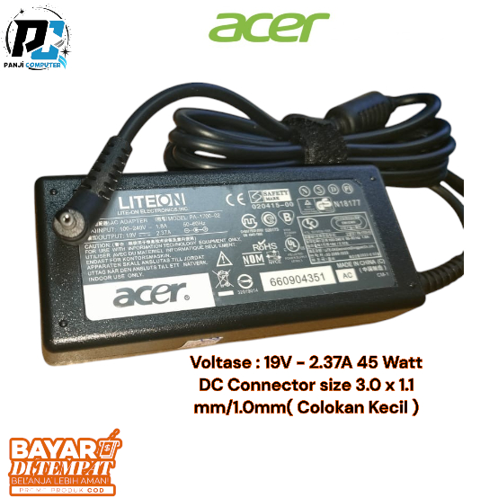 ADAPTOR charger acer  Chromebook 13 R13CB5-311 CB5-311-T9Y2 C810