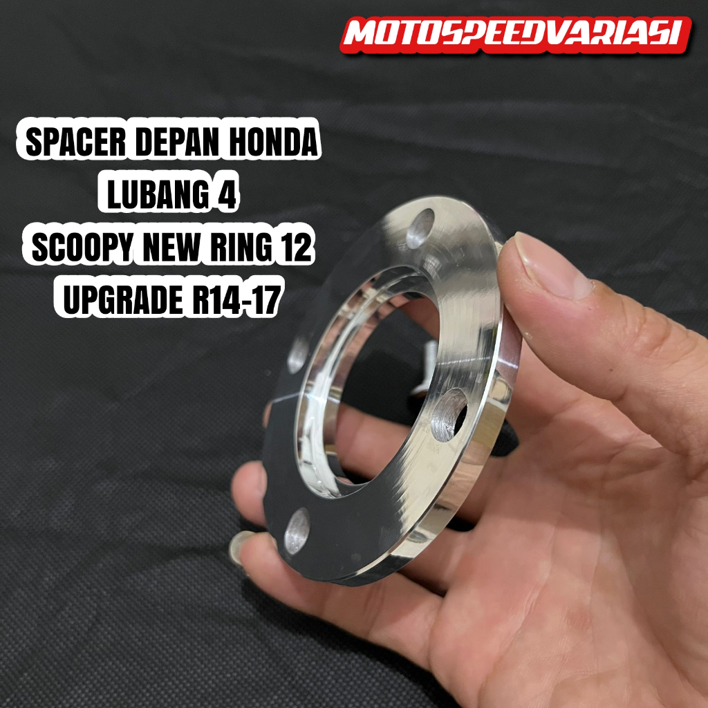 Spacer Plendes Piringan Depan Scoopy R12 upgrade velg ring 14/17