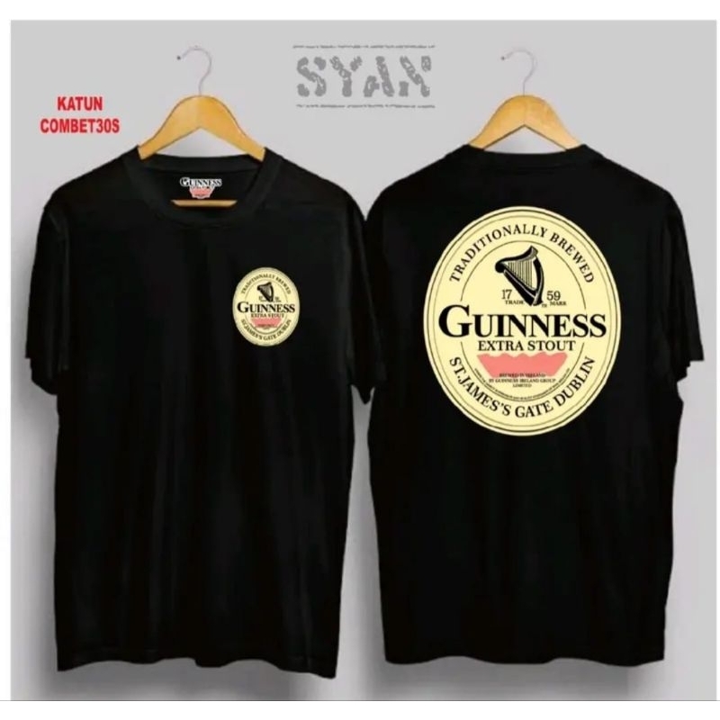 KAOS/TSHIRT PRIA DISTRO ORIGINAL 100% //(GUINNESS)KAOS PRIA//