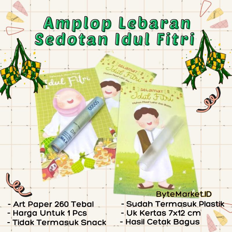

Amplop Lebaran + Sedotan | Idul Fitri Edisi Lebaran ||| Free Plastik