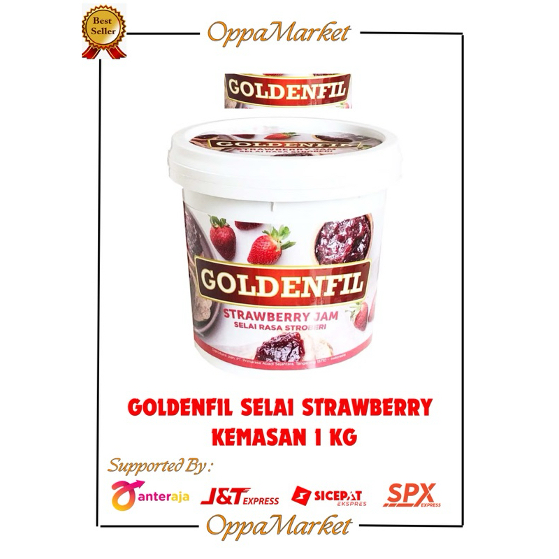 

GOLDENFIL SELAI RASA STRAWBERRY 1 KG