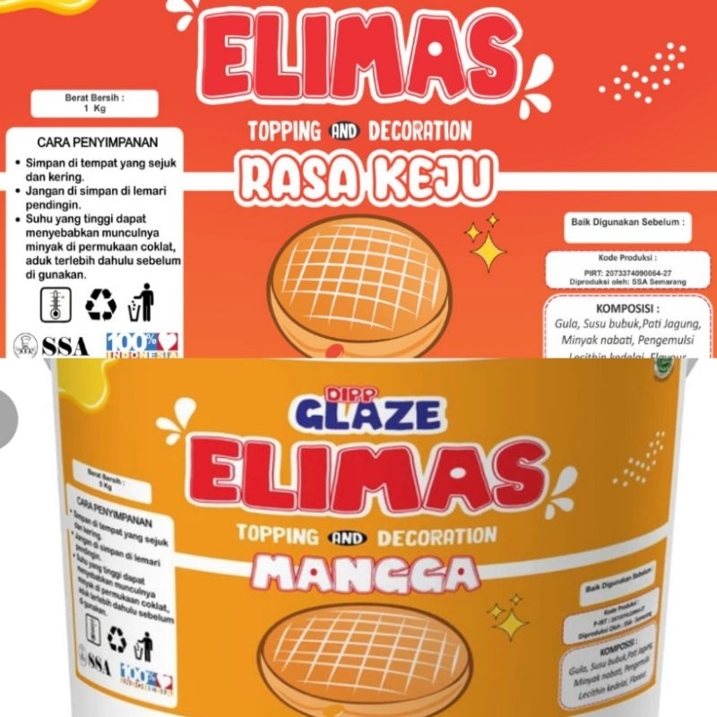 

Elimas dip glaze Kemasan Repack termurah