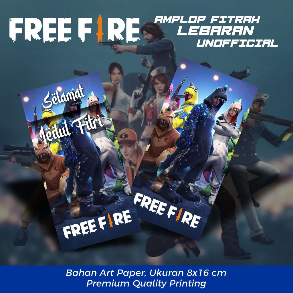 

Amplop Lebaran Idul Fitri Karakter Free Fire Isi 12 pcs Ukuran 8x16 cm