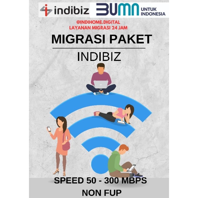 MIGRASI INDIBIZ 50-300 MBPS NON FUP 1:1