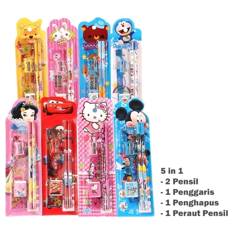 

SET ALAT TULIS SEKOLAH 5 IN 1 KARAKTER LUCU