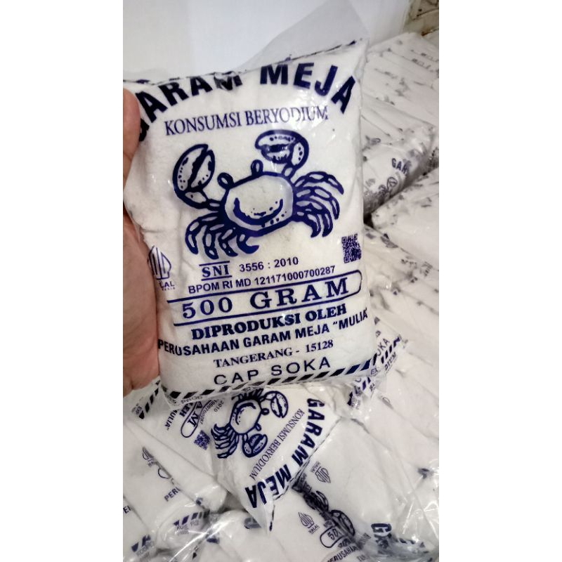 

GARAM MEJA CAP SOKA 500GR/PCS