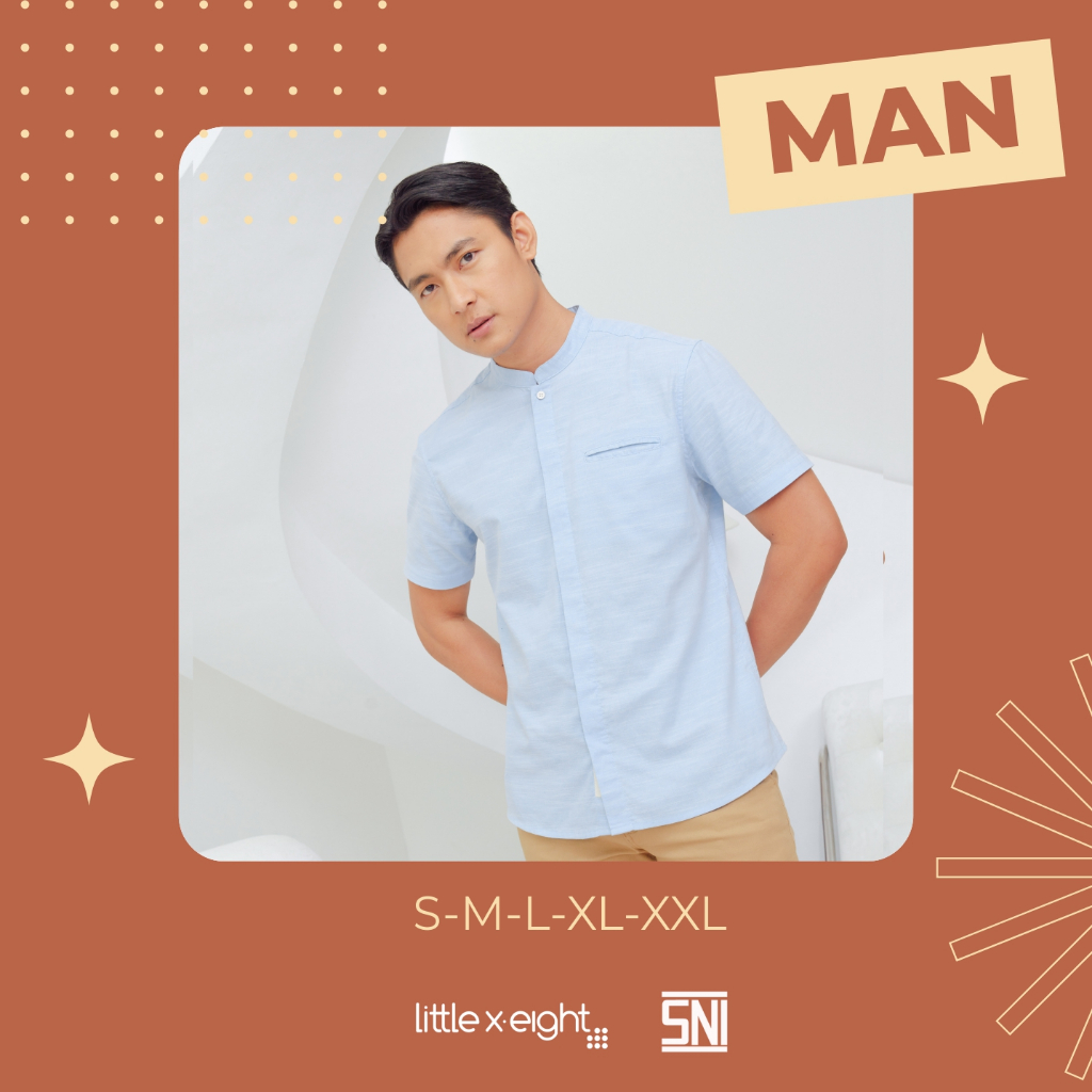 Little X eight Dad Eldar Kragh Koko - Kemeja Koko Pendek Pria (Man) - Family Collection - Eid Collec