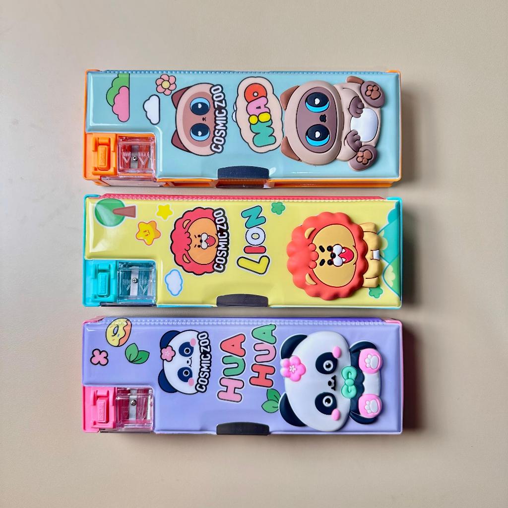 

(PCS) KOTAK PENSIL MAGNET KM 9600-2 CUTE ANIMAL / KOTAK PENSIL ANAK
