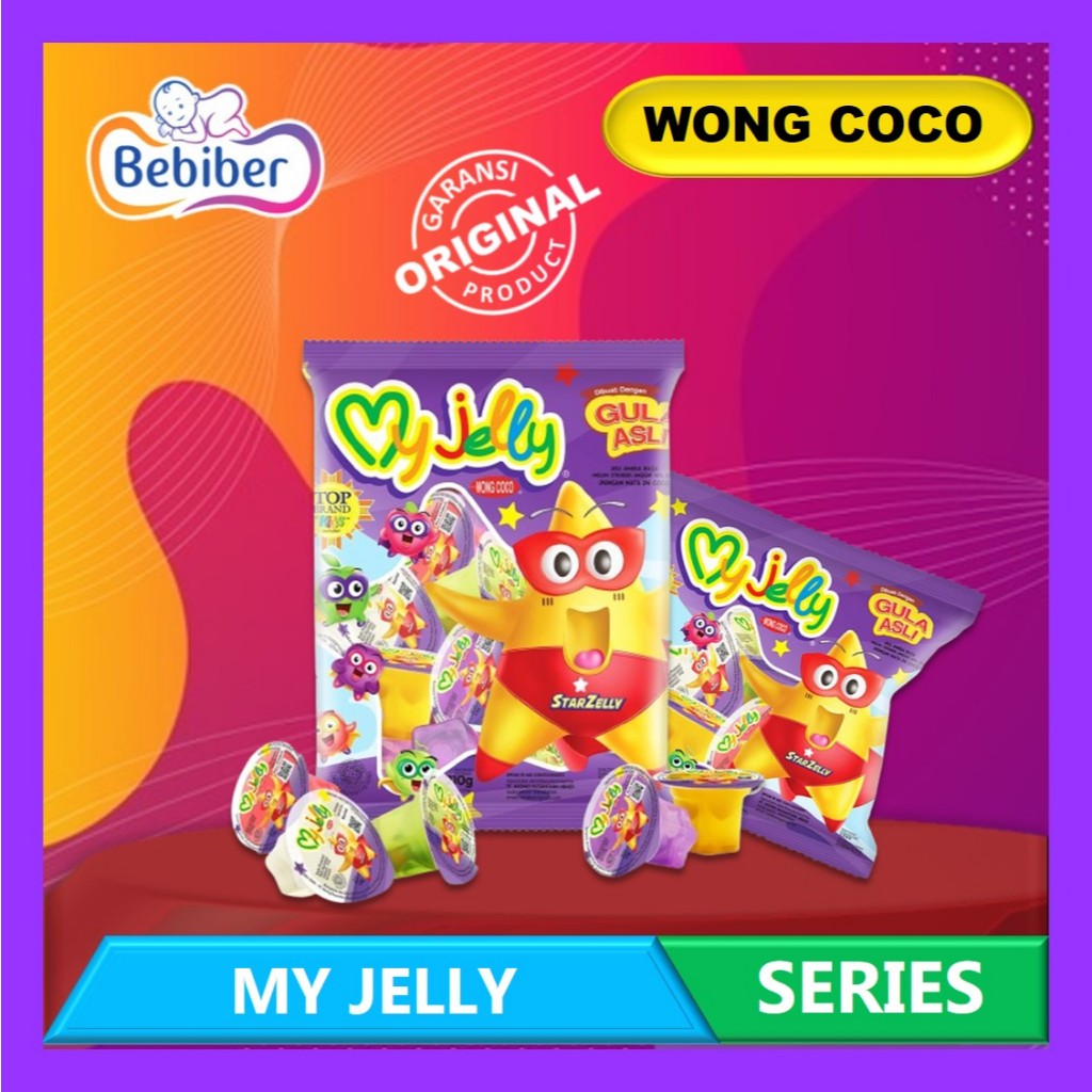 

Wong Coco My Jelly isi 5pcs & 15pcs - MyJelly Anak Tanpa Pemanis Buatan - Tanpa Pengawet - Bebiber