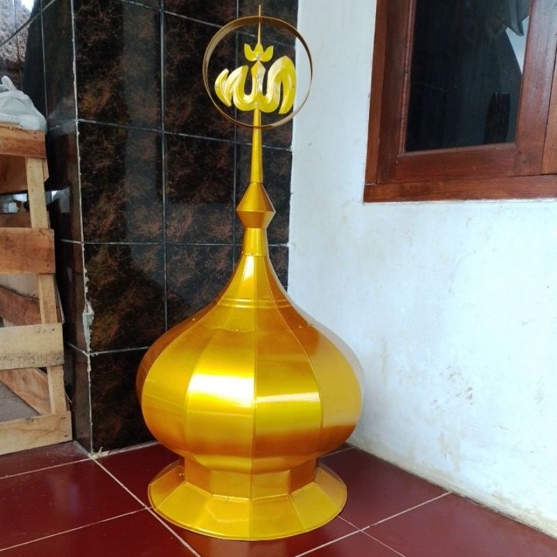 kubah musholla warna emas gelembung 50 cm