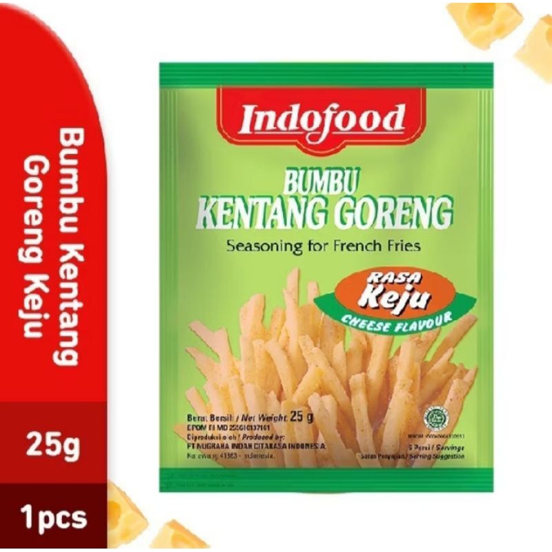 

BUMBU KENTANG GORENG KEJU INDOFOOD KEMASAN 25GR