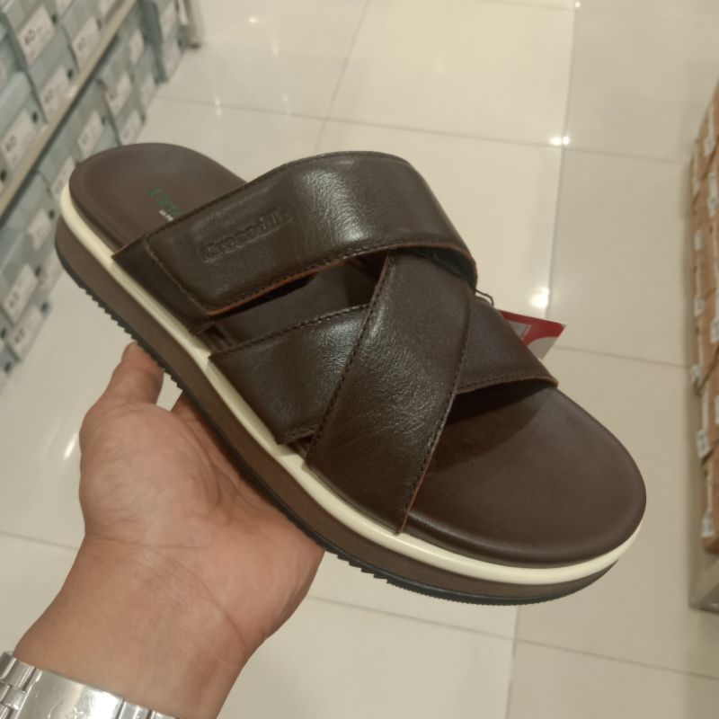 CROCODILE SANDAL KULIT | SANDAL SLIP ON PRIA | ORIGINAL