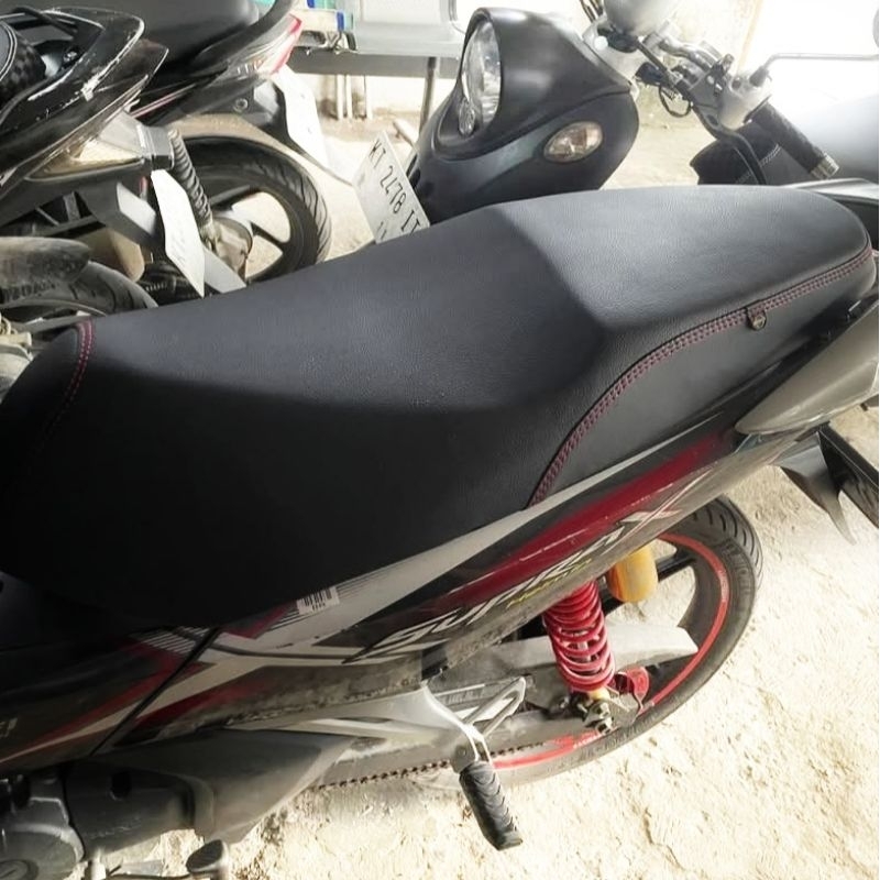 Sarung Cover Kulit Jok Motor Supra X Bahan MBtech Original