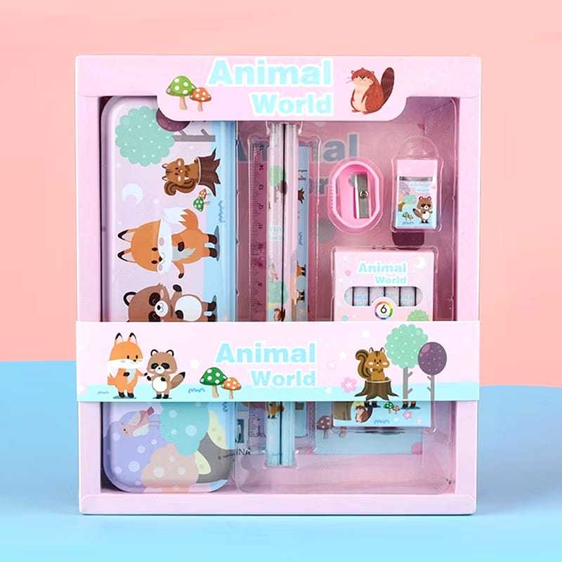 

RB OFS Kotak Pensil Anak Set Stationery Untuk Hadiah Anak Sekolah Kotak Pensil Karakter Murah