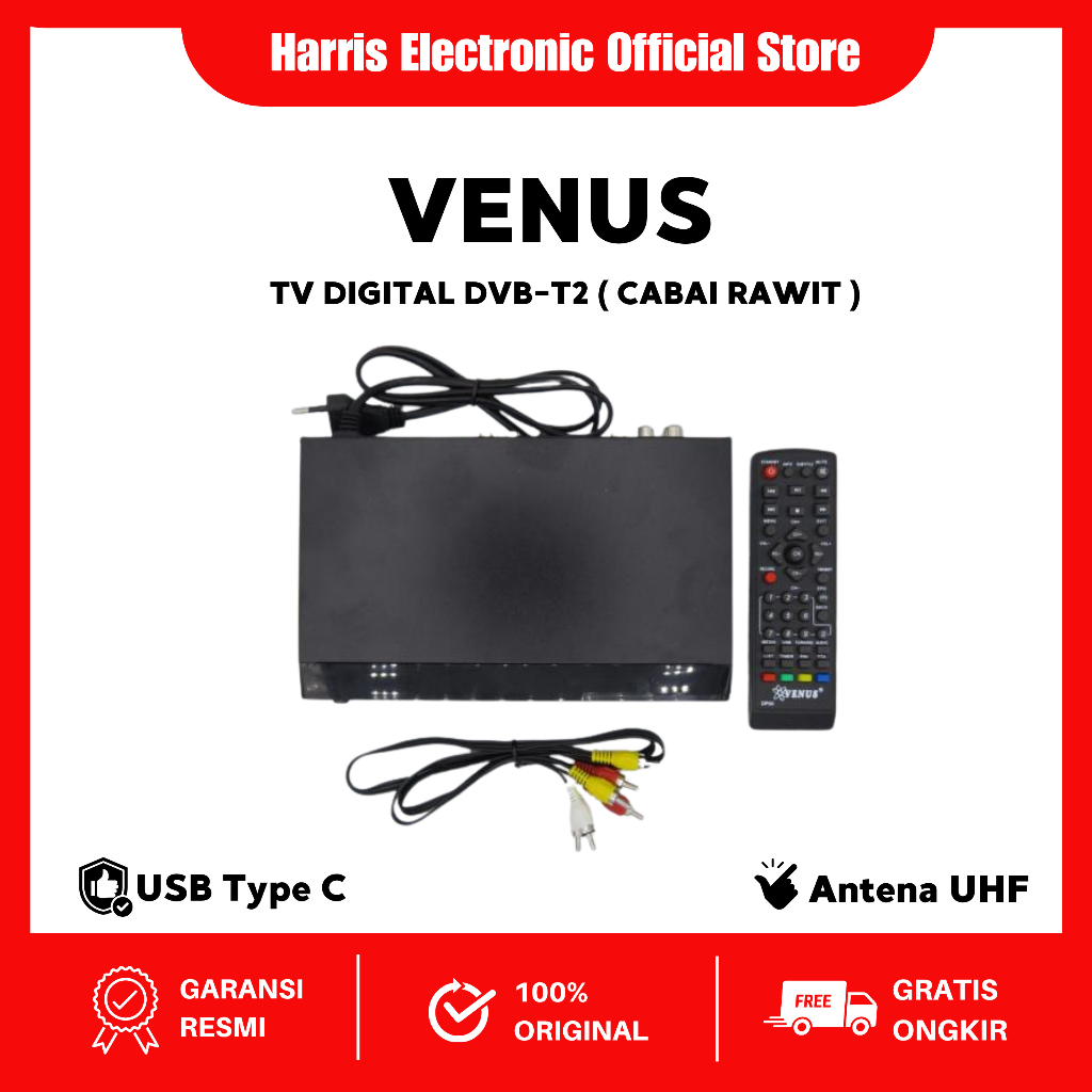 COD | Set top box Venus tv digital dvb-t2 cabai rawit / stb venus cabe rawit