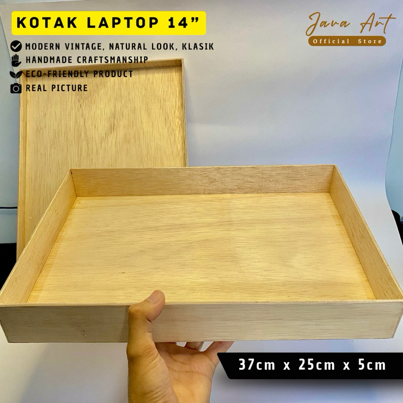 

KOTAK LAPTOP KAYU POLOS UNTUK KADO PENYIMPANAN DLL UKURAN 37cm x 25cm x 5cm