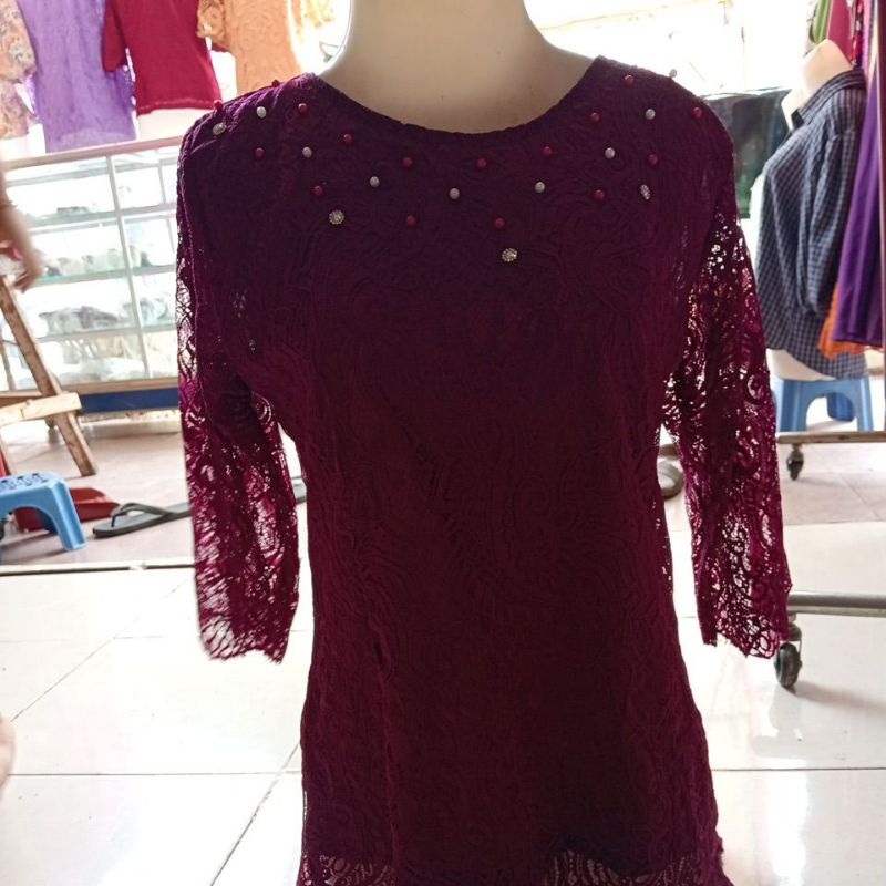 BAJU RENDA POTONG WANITA